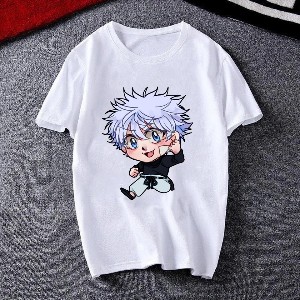 

2020 T Shirt Men The Hunters Hunter X Hunter Tshirt Funny Summer Tops Cartoon Killua Zoldyck Hisoka Morow T Shirt Anime HxH Tees