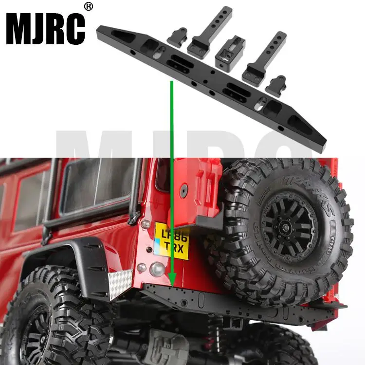 Подходит для TRAXXAS TRX-4 Defender классический Задний Бампер металлический задний бампер Многофункциональный задний бампер Модернизированный анти-столкновения