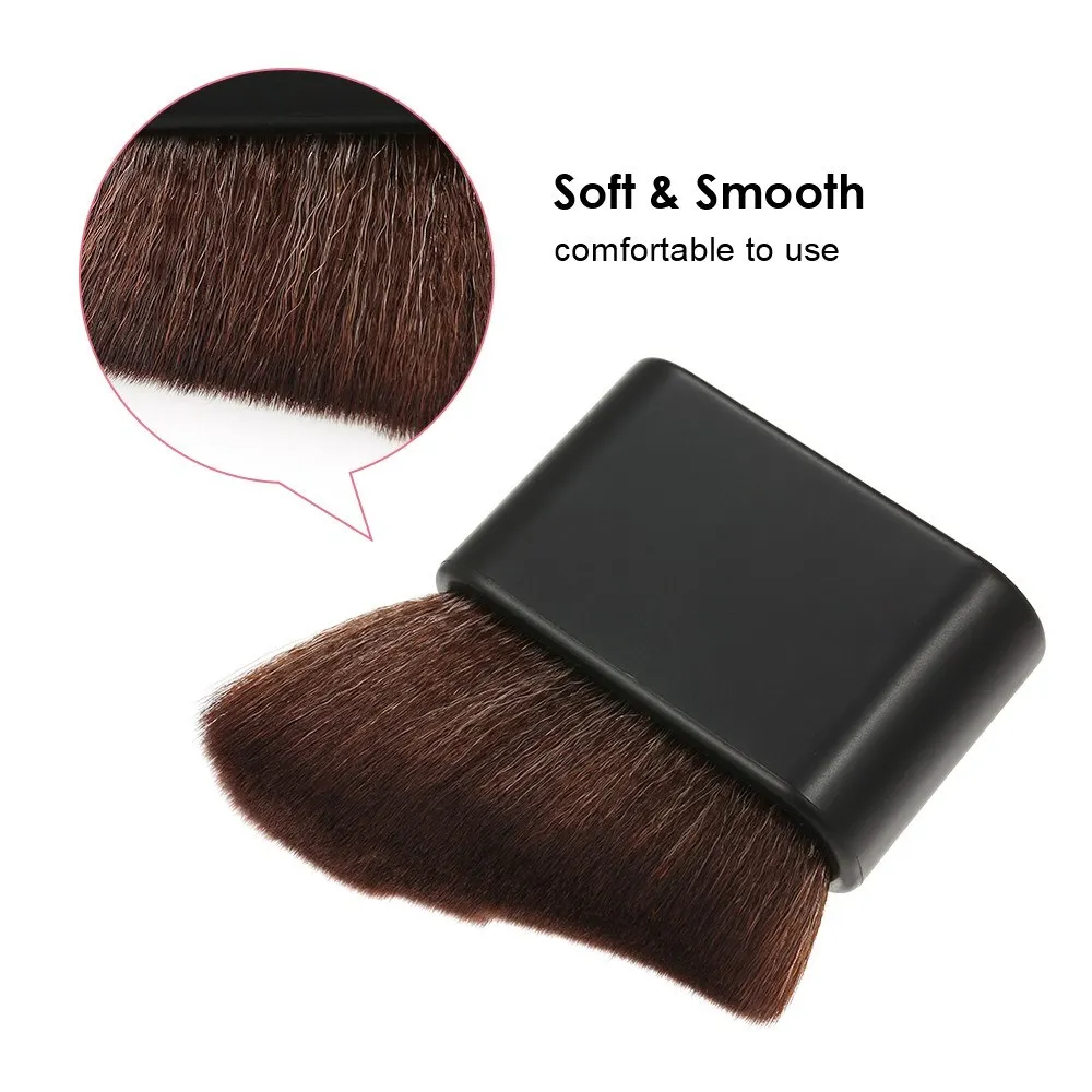 

Salon Neck Hair Cleaning Brush with Plastic Handle Makeup Hair Grooming Shaving Sweeping Brush Tool