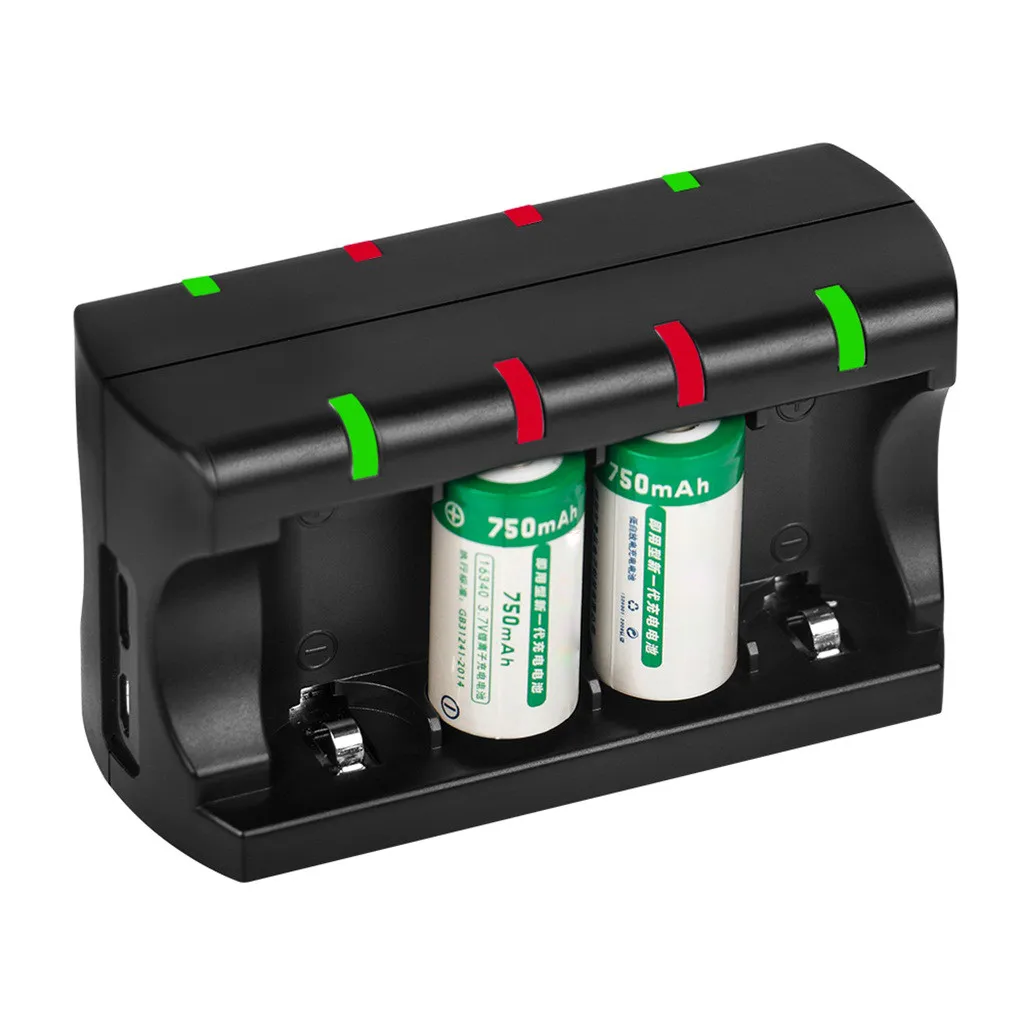 

IN STOCK! USB Charging Port Universal 8 Bay Charger for CR123A Reachargerable Batteries With Type-C Cable