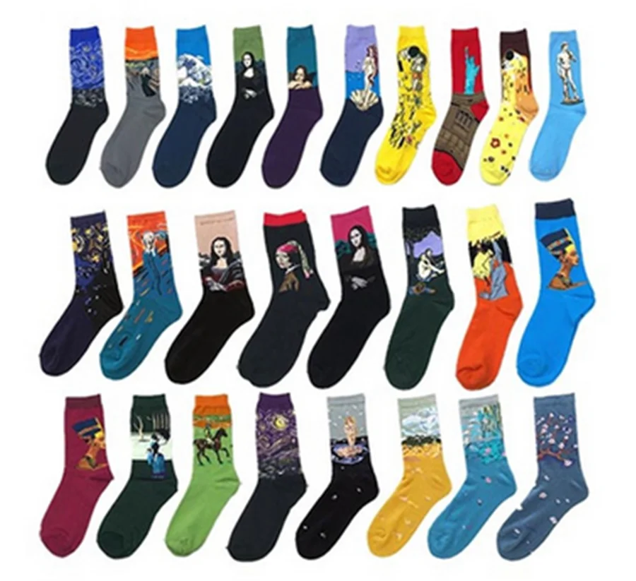 5 шт./партия носки с анимационным дизайном забавные мультяшные для скейтборда