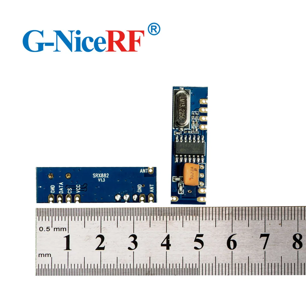 Супергетеродинный беспроводной приемник ASK 10 шт. 433 МГц модуль SRX882 + весенние
