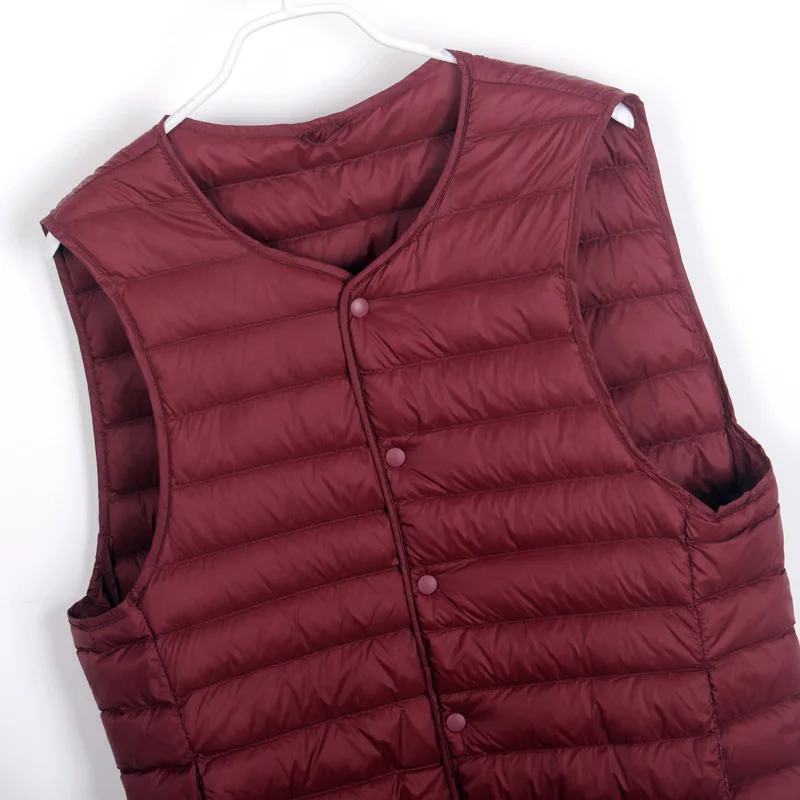 

Winter V-Neck Thicken Down Jackets Women's Men Vests Single Breasted Cardigan Female Vest 2021 Fashion All-Match Warm Waistcoats