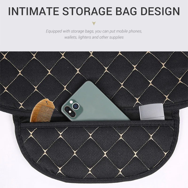 Чехлы Льняные для автомобильных сидений с подушками на шею универсальные