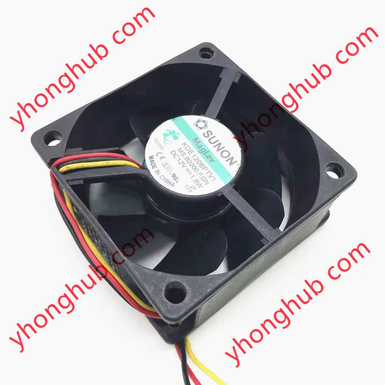 SUNON KDE1206PTV1 MS. B2200.f. Gn 12 В постоянного тока 1,8 Вт 3-проводной Вентилятор охлаждения сервера 60x60x25 мм