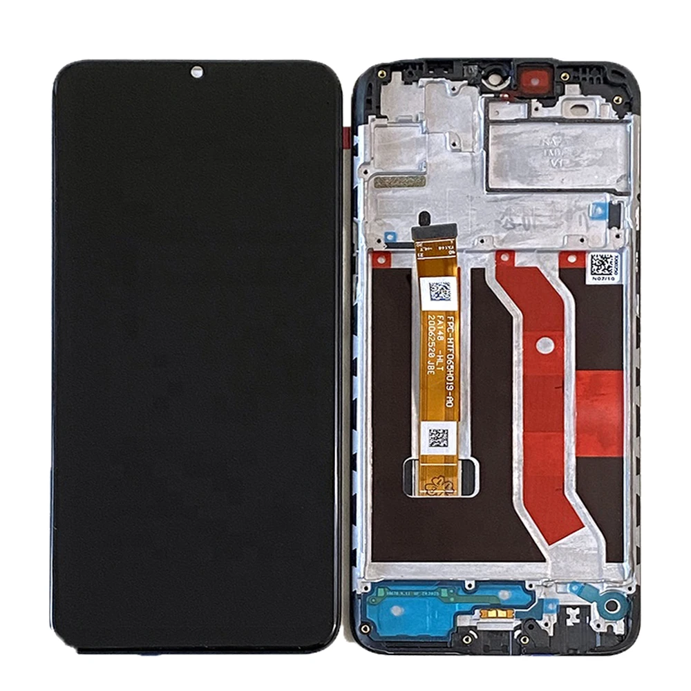 6 5inch for realme 5i 6i lcd display with frame touch screen digitizer assembly rmx2030 rmx2032 rmx2040 free global shipping