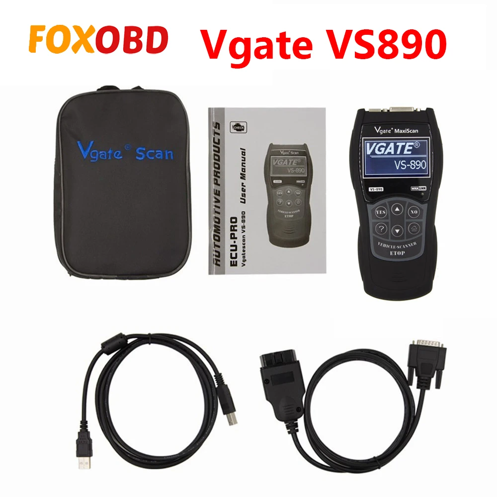 Промоакция 2019 диагностический сканер Vgate VS 450/VS890S/VS890 с подушкой безопасности ABS