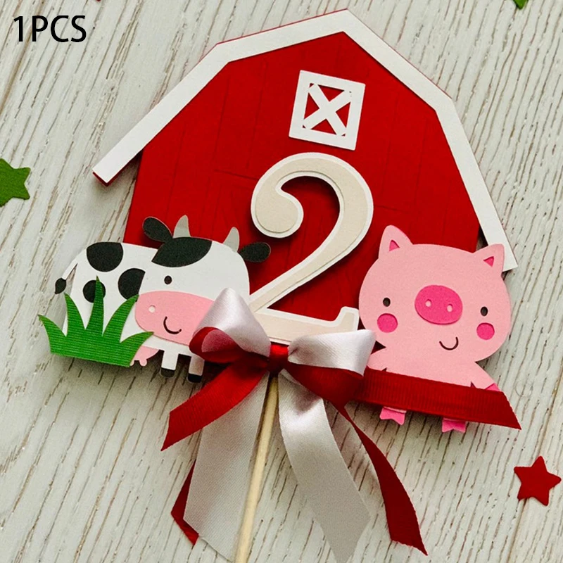 Тематический Топпер для торта С фермами и животными товары вечеринок на день