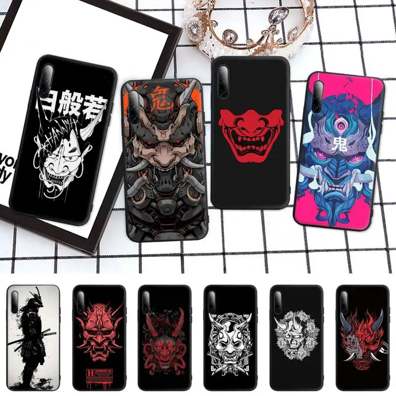 Чехол для телефона с японской маской самурая Oni Honor 7A Pro 7C 10i 8A 8X 8S 8 9 10 20 Lite