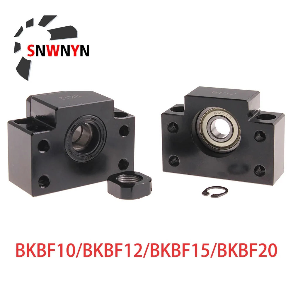 

1set BKBF10 BKBF12 BKBF15 Ball Screw End Supports Bearing Mounts For CNC Part High-Quality Ball Screw Support
