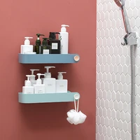 round plain rectangular shelf free perforated toilet bathroom wall storage sink 230g