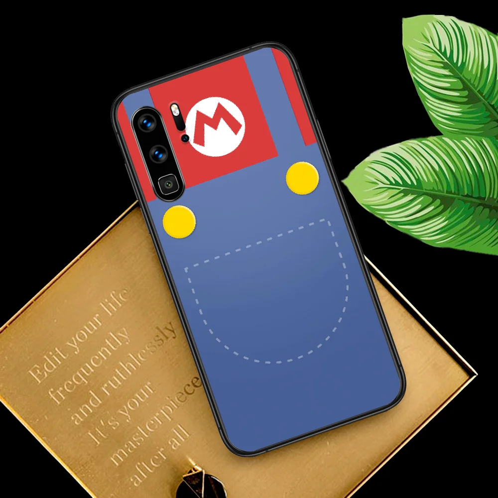 

M-Marios Cartoon Game Phone Case For Huawei P Mate Smart 10 20 30 40 Lite Z 2019 Pro black Funda Trend Back 3D Prime Silicone