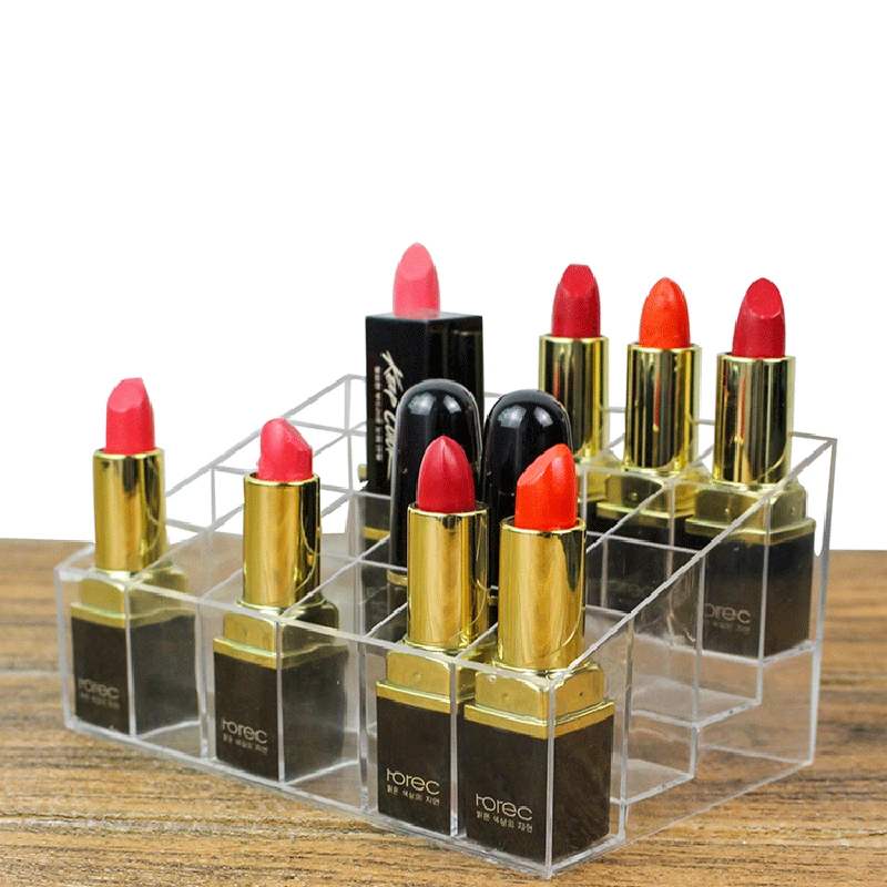 24 Сетки акриловый прозрачный органайзер для косметики коробка хранения