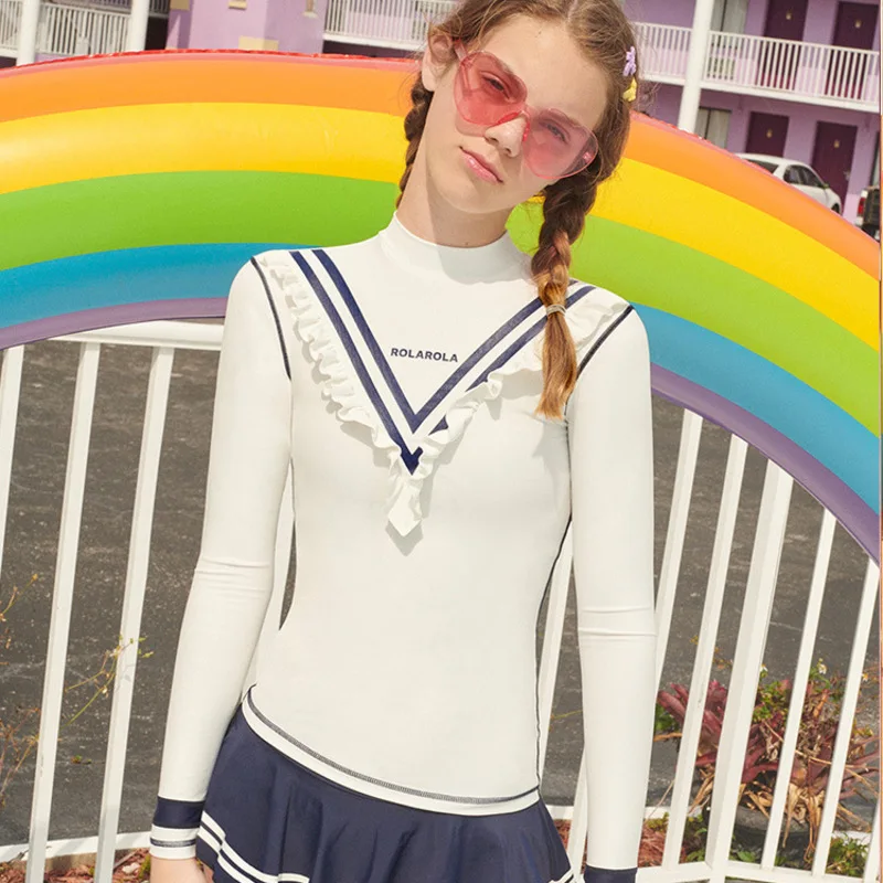 Размера плюс купальные костюмы купальник с юбкой высокой талией купальники Для