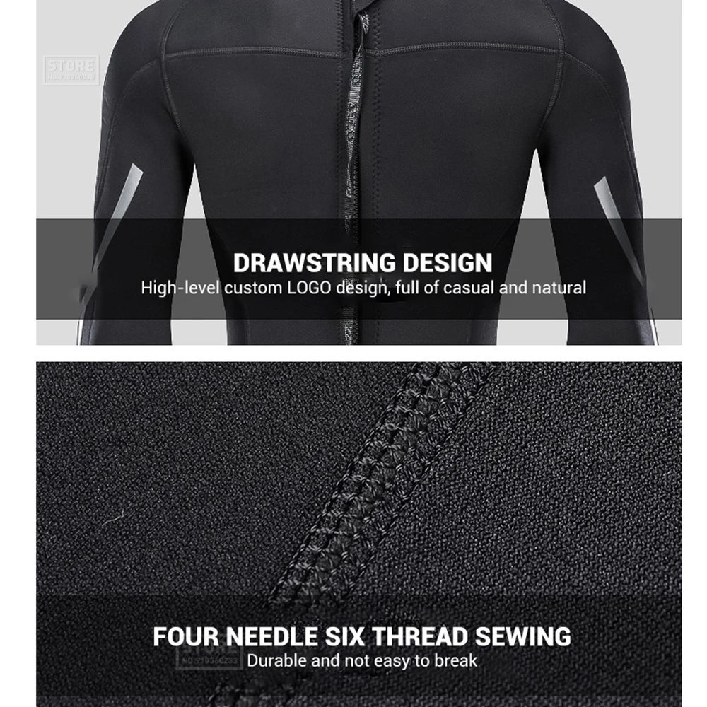 Мужской гидрокостюм 3 мм неопреновый костюм для серфинга подводного плавания