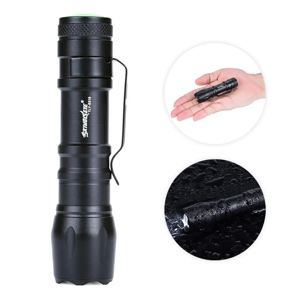 Мини фонарик с зумом XPE светодиодный фонарь лампа Penlight AA/14500 3 режима наружные