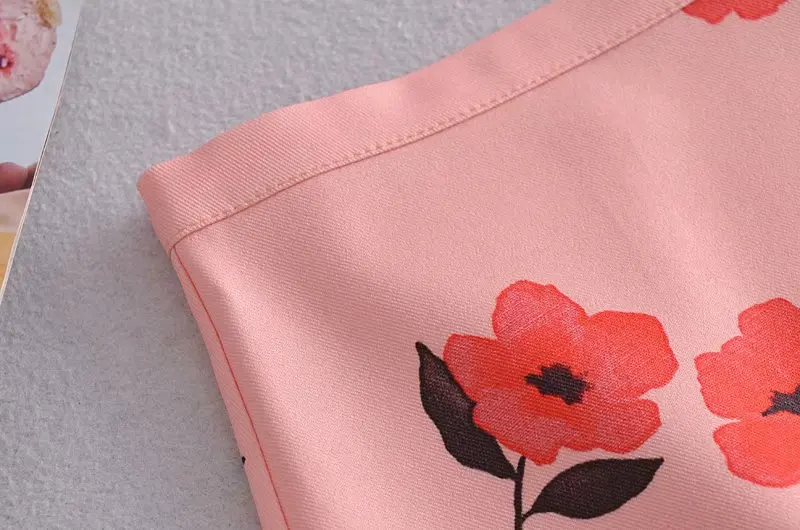 

Skirts Womens Linen Printed Dress European and American Women's Clothing Wholesale 2021 Summer New Elegant High Waist