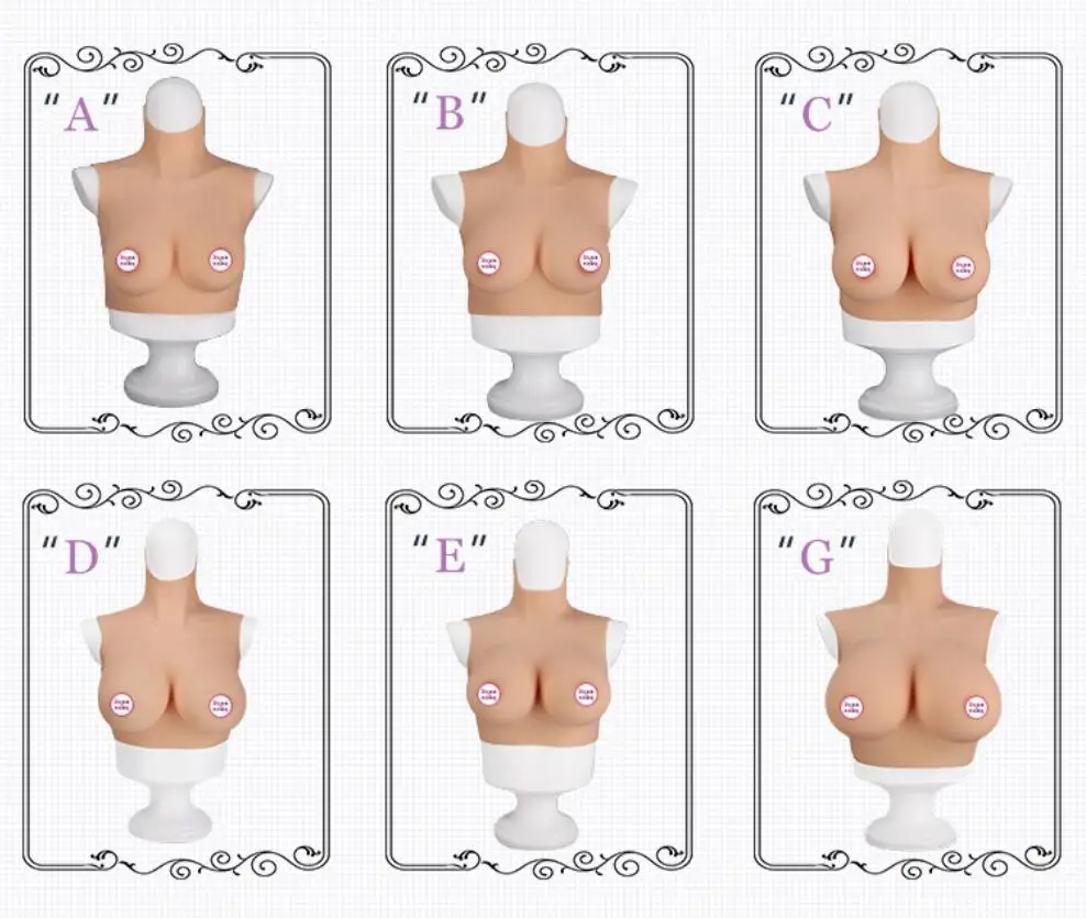 6G обновление Новый Высокий воротник шеи поддельные искусственные Boob