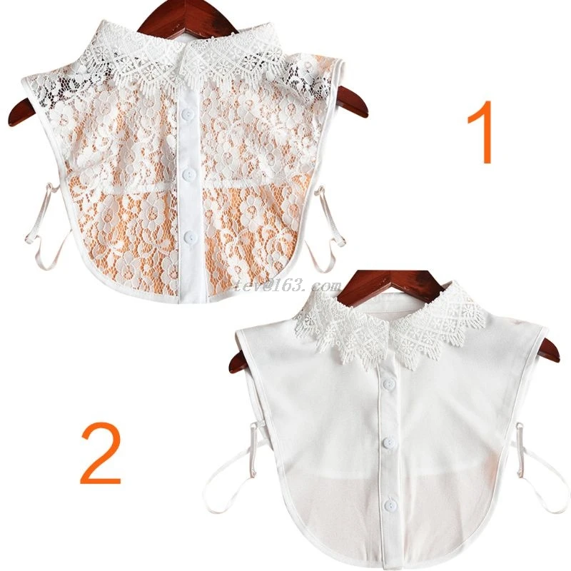 Женская блузка для девочек свитер жилет с фальш воротником отделанный съемным