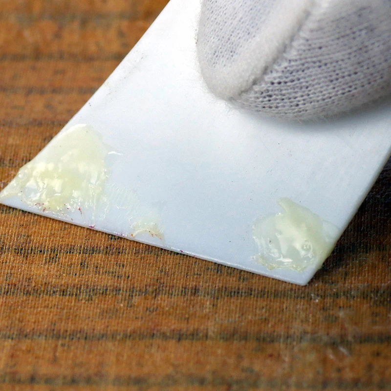 Белый пластиковый скребок для кожевенного ремесла MIUSIE смазывания клея