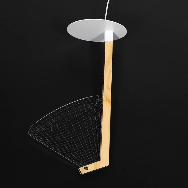 

Creative Three-Dimensional Wooden Stand Small Table Lamp Acrylic LED Night Light
