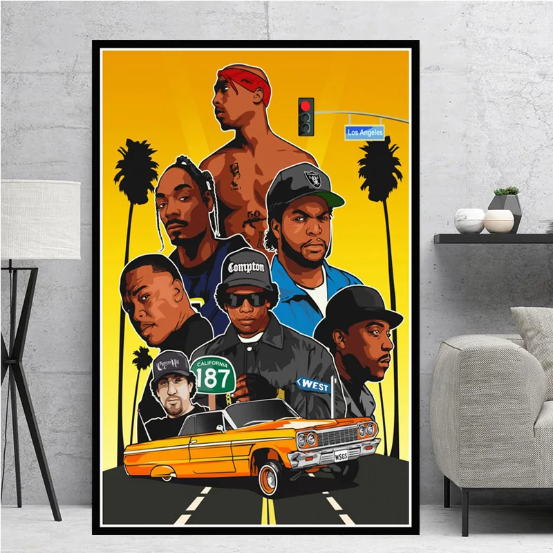 

Hip Hop 2PAC Legend Star Posters and Prints Rapper Star Canvas Paintings on The Wall Art Pictures for Home Decoration No Frame