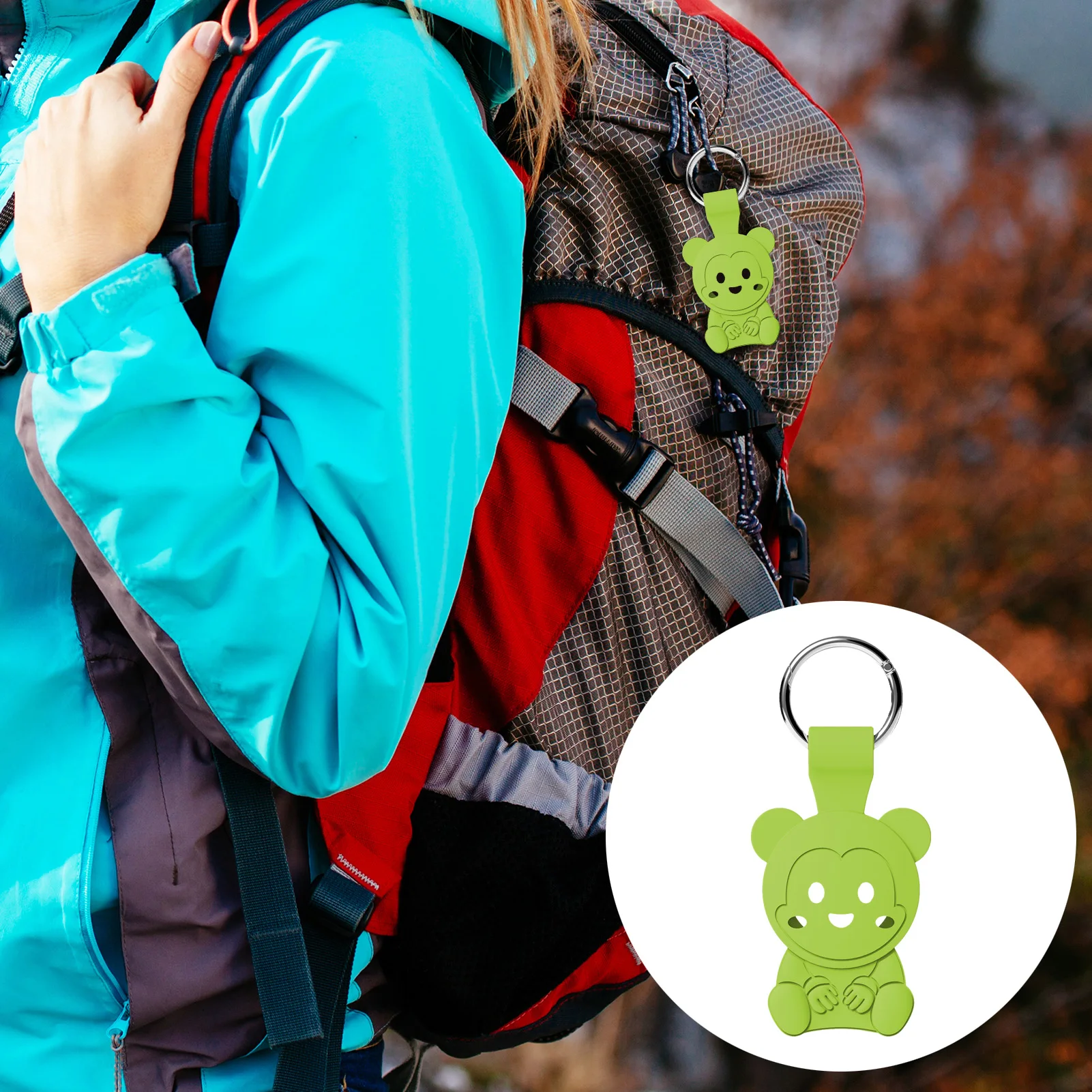 

For Airtag Anti-Lost Silicone Locator Protective Cover Case Cartoon Hanging Buckle For Apple Locator For Iphone Drop Shipping