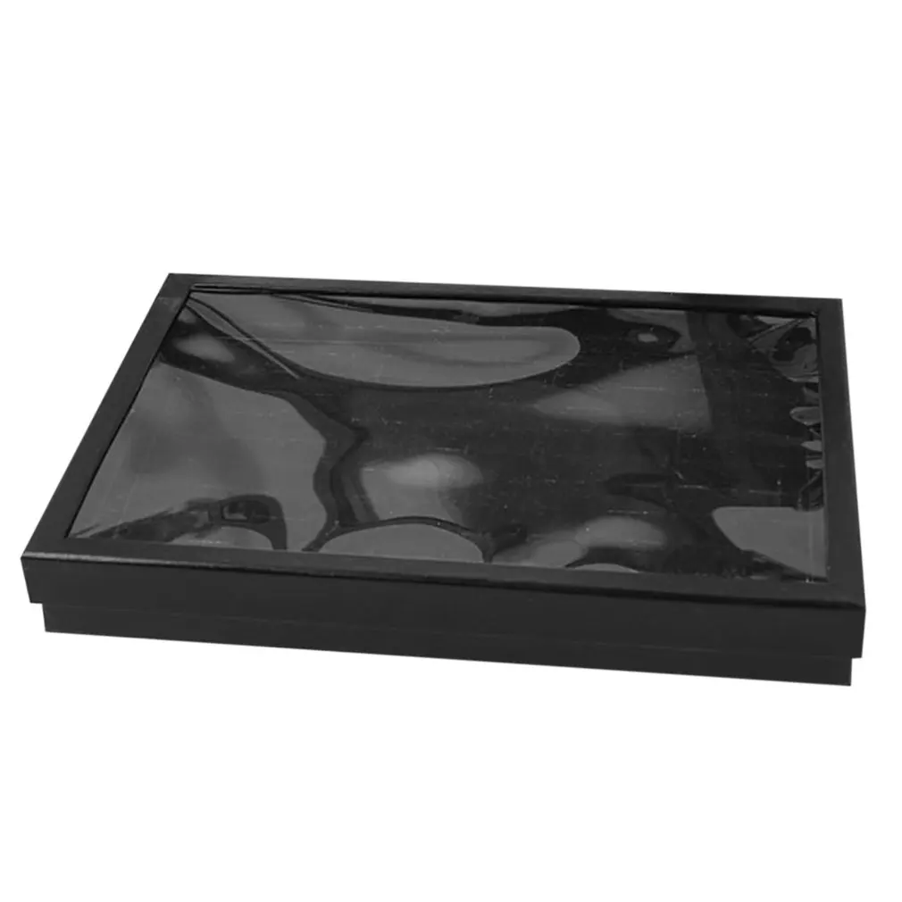 100 сеток кольцо Витрина коробка для ювелирных изделий лоток портативный