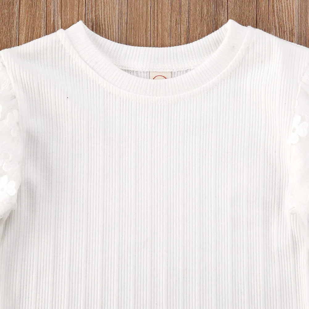 Новинка 2020 года Лидер продаж одежда для маленьких девочек топ с длинными