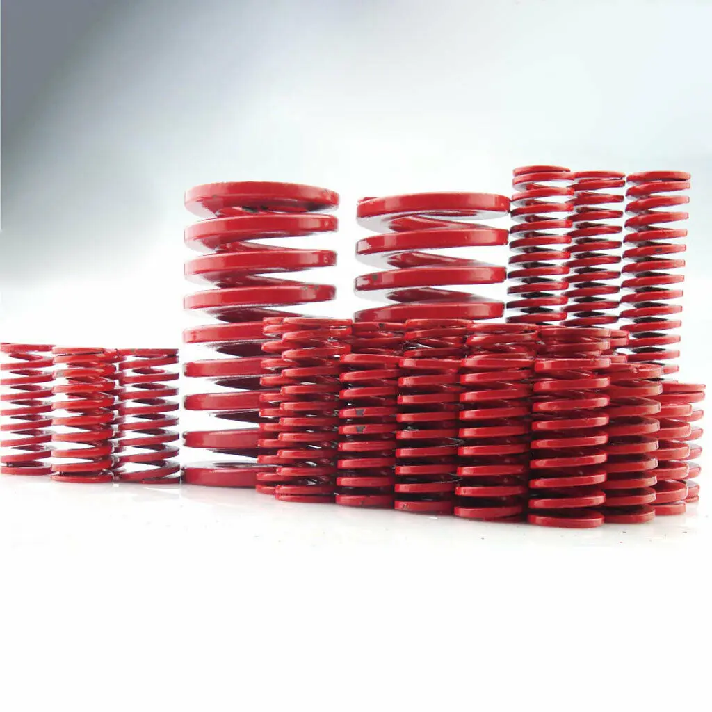 

1Pcs Red Medium Load Mould Compression Spring Spiral Stamping Pressure Spring Outer Dia 50mm Inner Dia 25mm Length 50-300mm