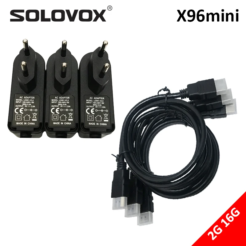 Видеоприставка SOLOVOX X96 mini Android 9 0 2 + 16 ГБ Amlogic S905W с поддержкой MARSX 4G Wi-Fi | Электроника