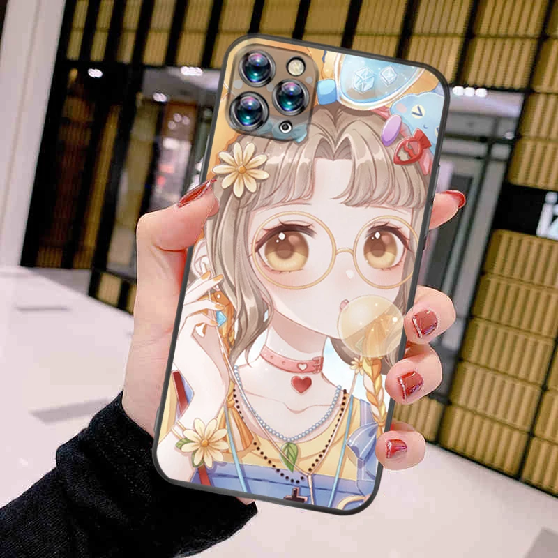 

Lolita Girl Lovely Wind Phone Case For iPhone 11 Pro MAX Lifeproof Soft Coque Cute Aesthetic Funda Cool Luxury Brand Telephone