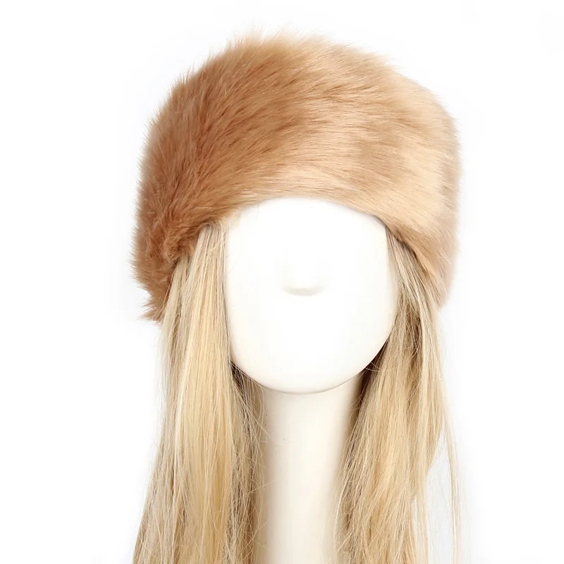 Головная повязка из искусственного меха для женщин 18 цветов|Мужские