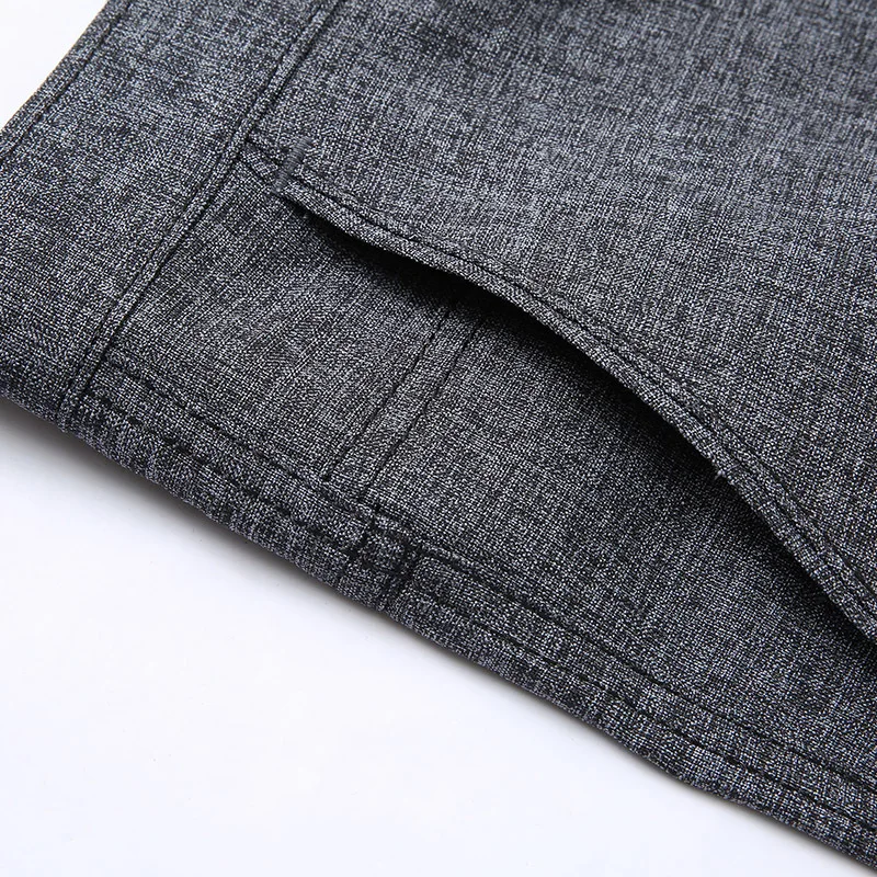 Брюки мужские деловые приталенные прямые штаны серого цвета тонкие офисные