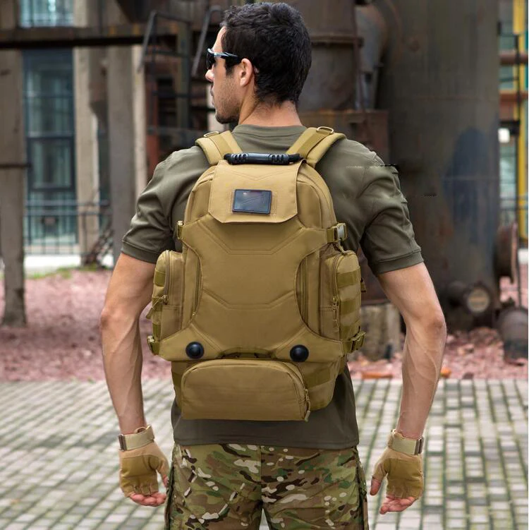 melhor À Prova Dwaterproof água Ao Ar Livre Esporte Viagem Caminhadas Saco De Acampamento 40l Capacidade Homem Exército Tático Mochilas Sacos Assalto Militar