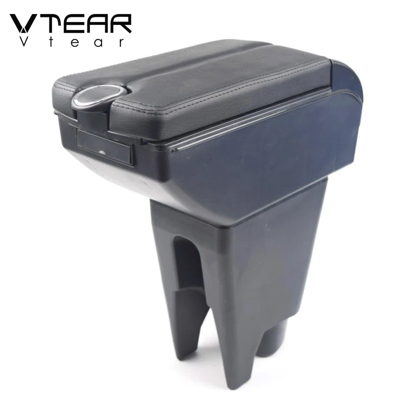Vtear для BYD F0 FO аксессуары автомобиля подлокотник кожаный коробка хранения - Фото №1