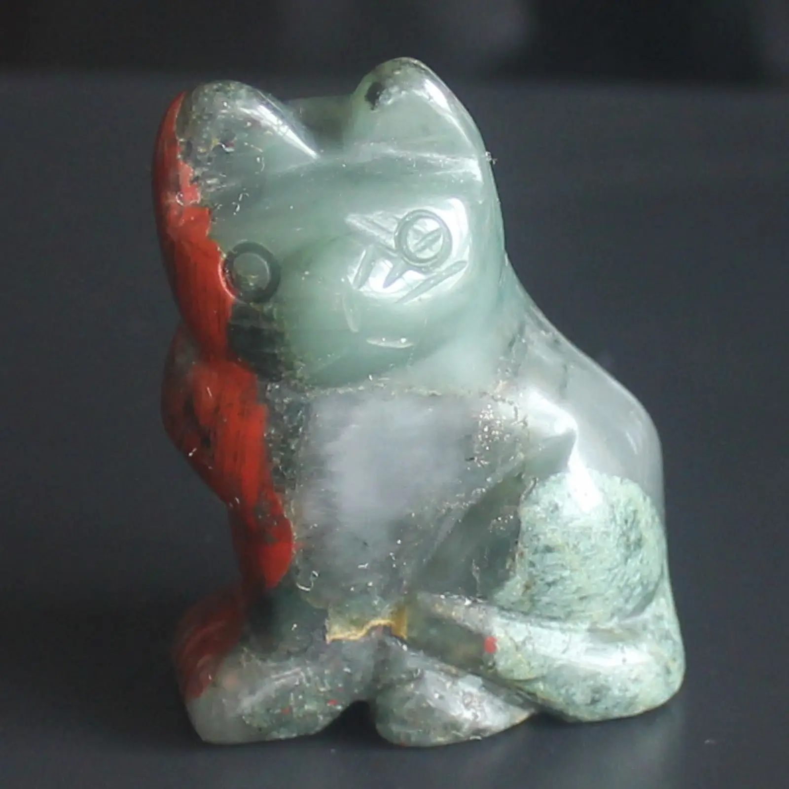 

Фигурка кошки из драгоценных камней, ручная резьба, 1,5 дюйма