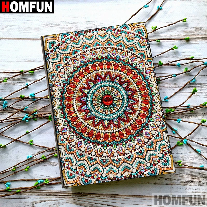 NB30 HOMFUN A5 блокноты 5D DIY алмазная живопись специальная форма Дневник Книга Алмазная вышивка крестиком Стразы Декор подарок - Цвет: NB30
