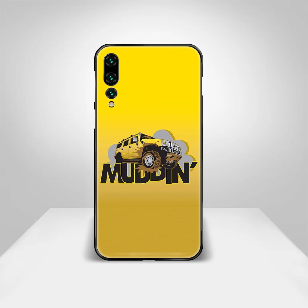

Hummers logo Phone Case Cover Hull For Huawei P8 P9 P10 P20 P30 P40 Lite Pro Plus Smart Z 2019 black Waterproof Painting Cover