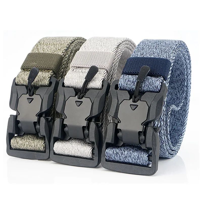 

Hot! Waist Belt (Dragon Bead Magnetic Buckle) Quick Release Adjustable Nylon (Magnetic Tactical) Belts Waistband Accessories