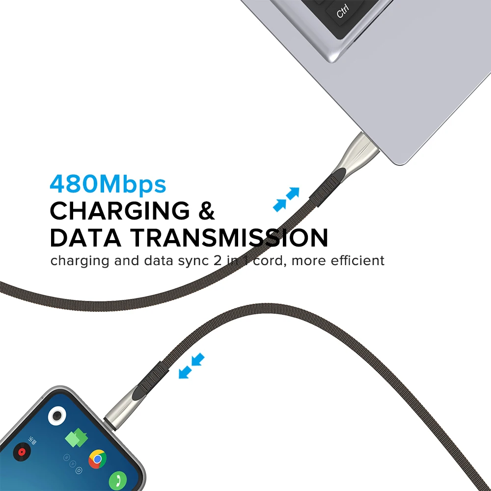 1 м type-C USB кабель для быстрой зарядки samsung Xiaomi Android Синхронизация данных USBC шнур