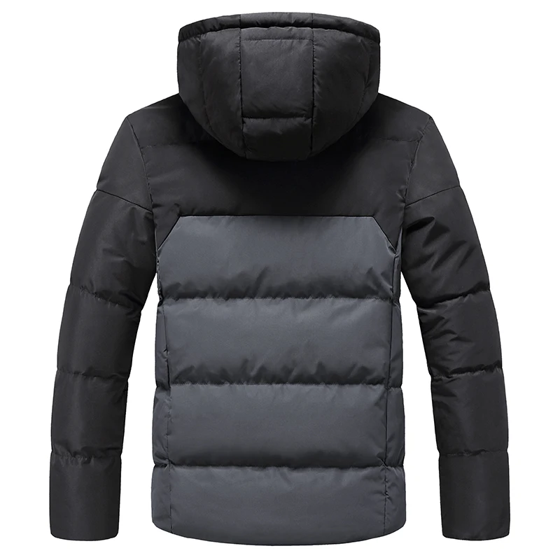 

2020 Winter Men's Fashion Casual Warm Thick Parker Puffer Padding Jacket Windproof With Detachable Hooded Padding Coat