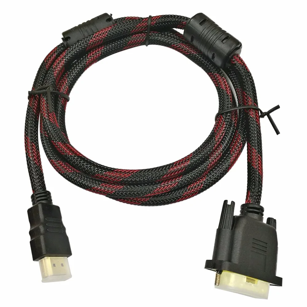Full HD 1080P 1 5 M HDMI к DVI 24 + адаптер кабель провод для кабельный адаптор ноутбука