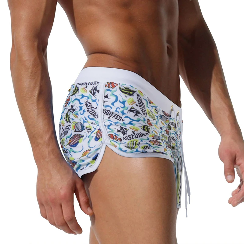 Купальник AM14 мужской с принтом пикантные пляжные шорты боксеры купальник