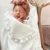 Высококачественное хлопковое детское вафельное одеяло с однотонными кисточками, дизайнерское Мягкое хлопковое одеяло для новорожденных из органического муслина - изображение
