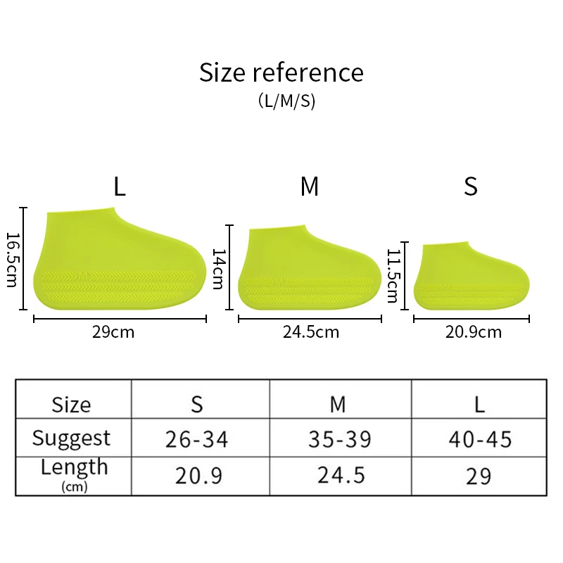 

Boots Waterproof Shoe Cover Silicone Material Unisex Shoe Protective Cover for Indoor and Outdoor Rain Boots Can Be Reused