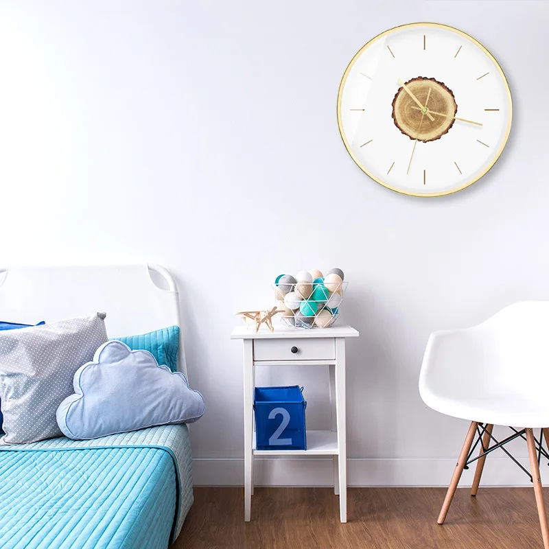 Деревянные настенные часы велосипедные кварцевые креативные для спальни