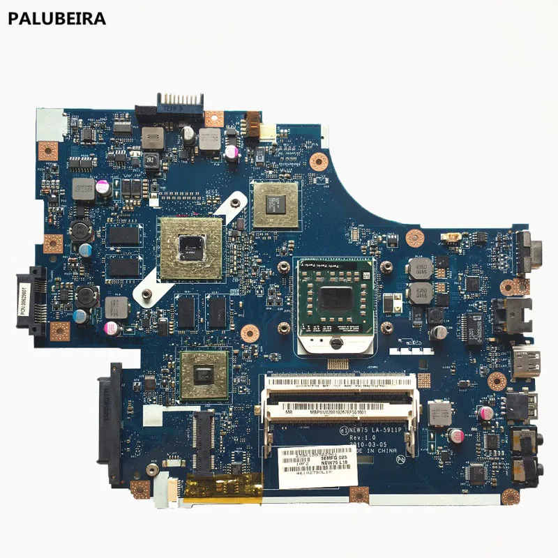 PALUBEIRA для acer aspire 5551 5552 Материнская плата ноутбука NEW75 LA-5911P MBPUU02001 основная плата с графической картой Бесплатный процессор