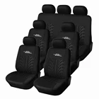 Чехлы для автомобильных сидений, универсальные черные чехлы для задних сидений