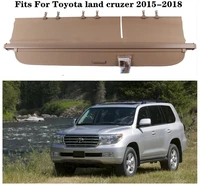 high qualit car rear trunk cargo cover security shield screen shade fits for toyota land cruzer 2015 2018black beige